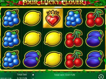 Four Lucky Clover Symbols